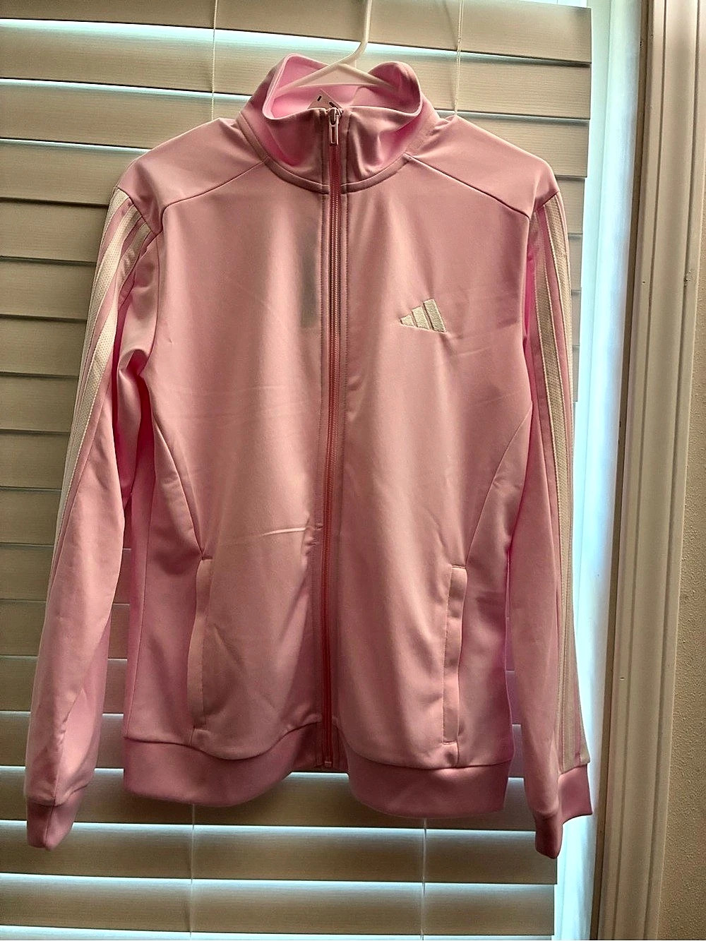 adidas W 3S TRICOT TT Women'Small Track Jacket Pink Small